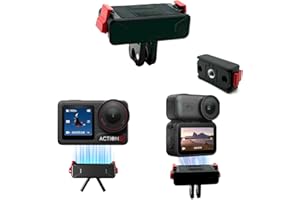 Wtohoby Quick Release Magnetic Mount for DJI Nano/Action 5 Pro /4/3/ Osmo 360 Camera Dual-Direction Foldable Adapter with 1/4