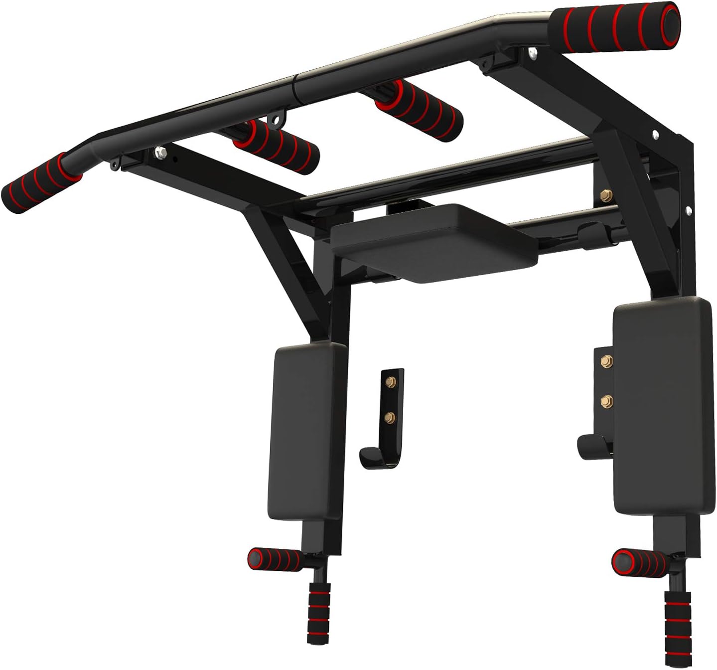 Graft Multi Purpose Chin Pull Up Bar Wall Mounted Punchbag Wall Bracket Chinning Bar Dipping Station Knee Easy Switch Fitness Training Pullup Bar Doorway Dip Bar
