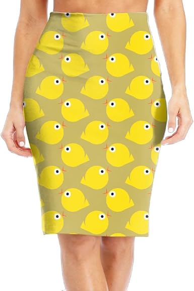 yellow bodycon skirt