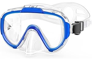 Norabidea Swim Goggles Adult Kids, Anti Fog Swimming Goggles with Nose Cover,No Leaking Clear Snorkel Dive Mask 180 Wide View Men Women Youth Boys Girls