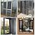 Senneny Adjustable Window Screens, DIY Custom Fiberglass Screen Mesh, Anti Mosquito Bug Insect Screen for Windows Doors and Patio Screens, Premium Pet Screen