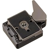 Manfrotto 323 RC2 Rapid Connect Tripod Adapter with 200PL-14 Quick Release Plate - Replaces 3299-Black