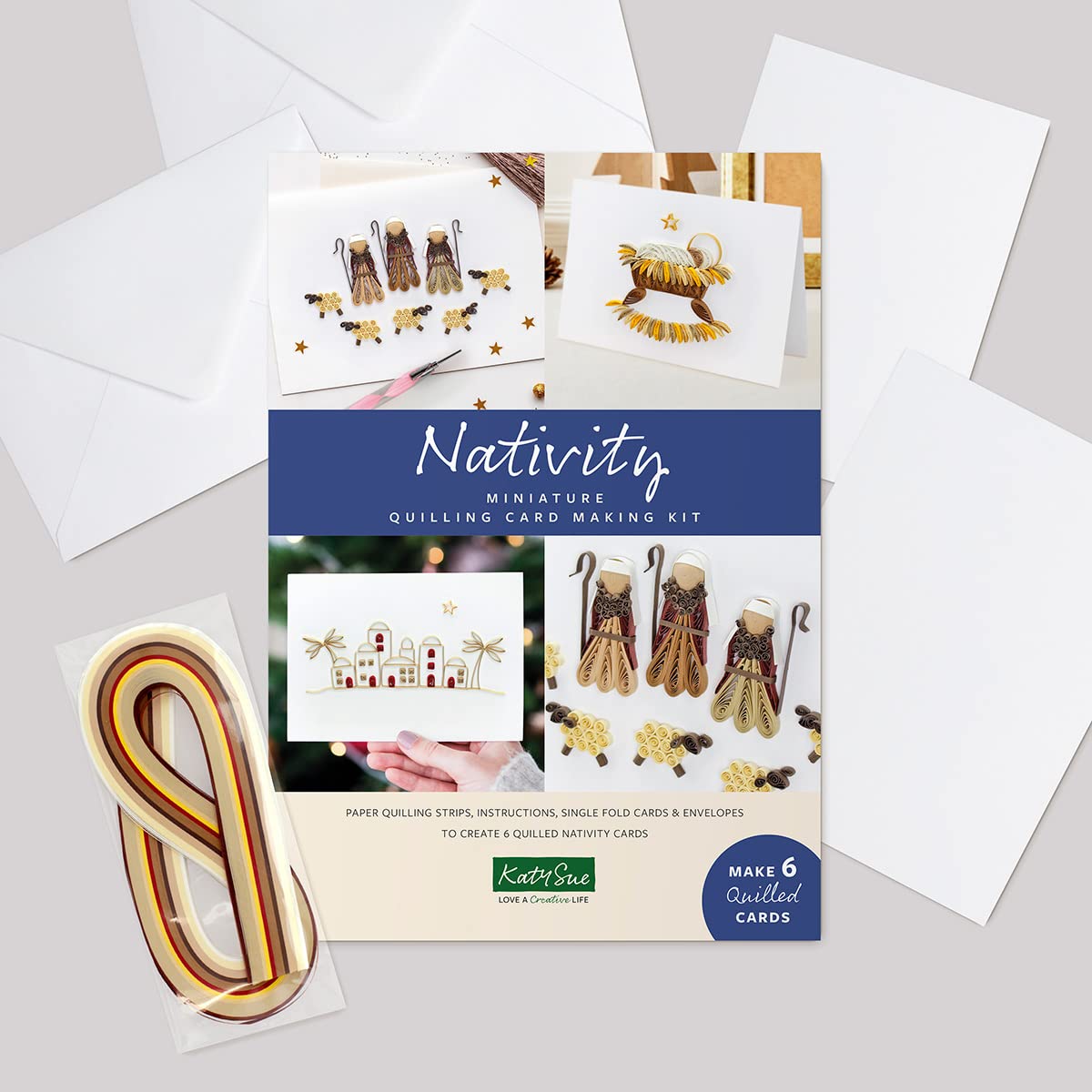 Katy Sue 'Miniature Nativity' Christmas Paper Quilling Card Kit