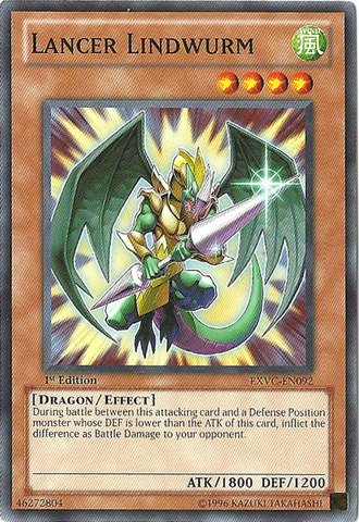 Yu-Gi-Oh! - Lancer Lindwurm (EXVC-EN092) - Extreme Victory - Unlimited Edition - Common