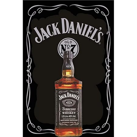 CBTsupply Blechschild Jack Daniel's Retro Blech Wandposter für Bar 30 x 20 cm