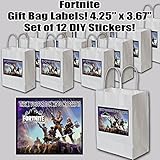 FORTNITE Stickers Video Game Truck Party Favors Supplies Decorations THANK YOU Gift Bag Label STICKERS ONLY 3.75