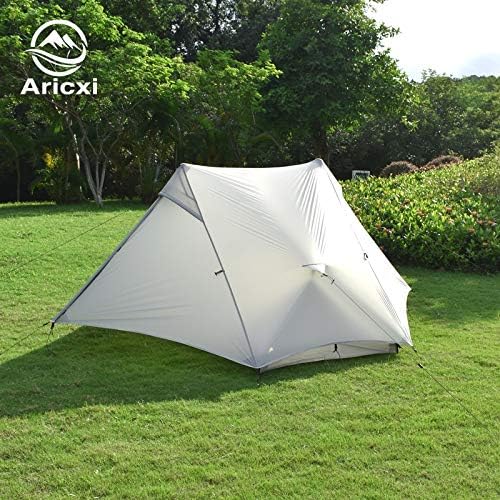 Mdsfe Aricxi Light 2 Outdoor Ultralight Camping Tent 2 Person Professional 15d Silnylon Rodless Tent A163 Grey A163 Amazon De Kuche Haushalt