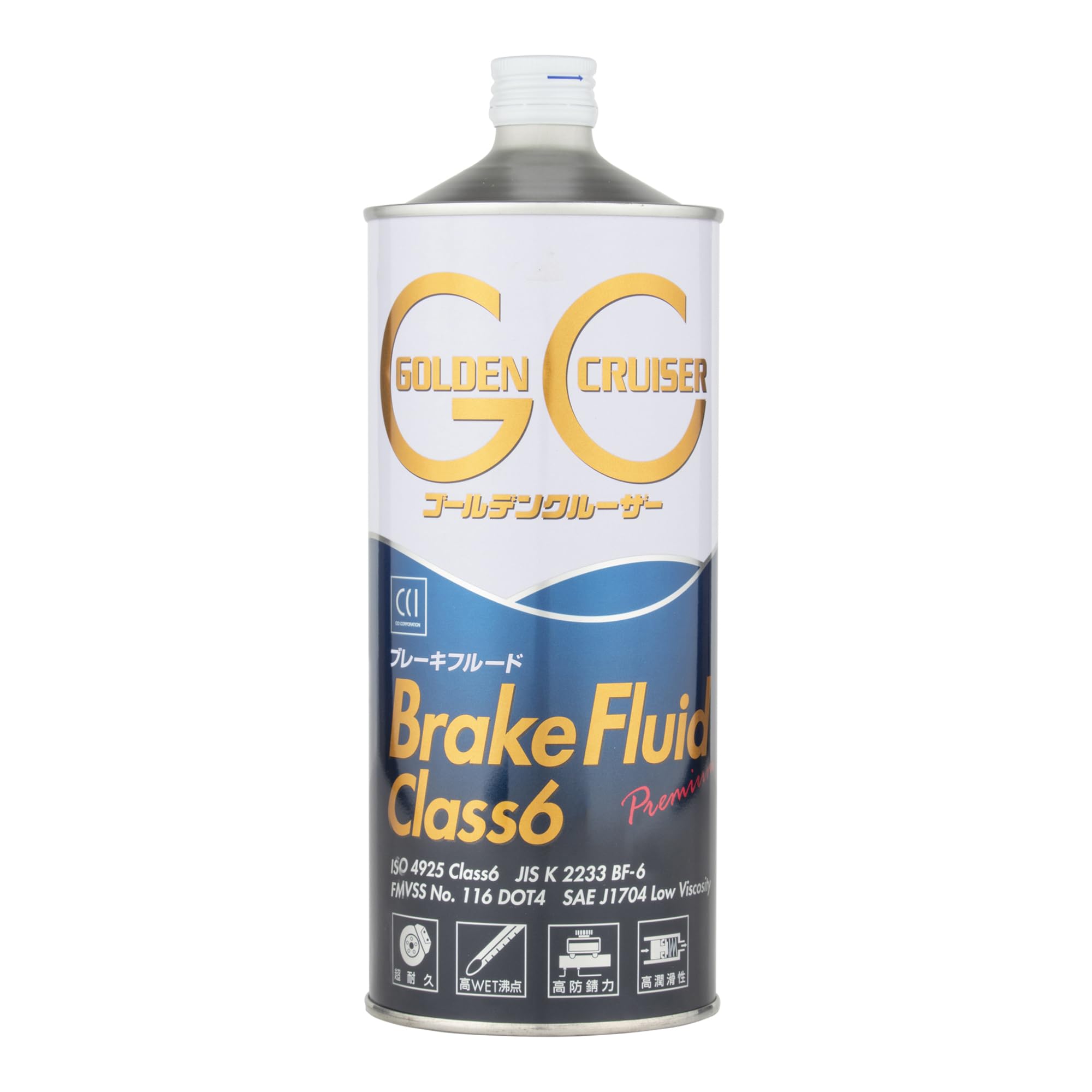シーシーアイ ブレーキフルード CLASS6 1L ゴールデンクルーザー 国内シェア50%商品画像