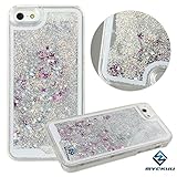 iPhone 6s plus case,iphone 6 plus case, liujie Liquid, Appmax Cool Quicksand Moving Stars Bling Glitter Floating Dynamic Flowing Case Liquid Cover for Iphone 6s plus 5.5inch (silver)