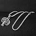 HZMAN Basketball Backboard Basketball Rim Stainless Steel Pendant I CAN DO All Things Strength Bible Verse Necklace