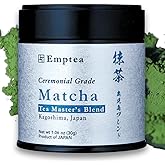 Emptea Kagoshima Matcha Powder Ceremonial Grade – First Harvest Tea Master Blend Japanese Green Tea Powder from Kagoshima Japan Best for Latte 1.06 oz (30g) Tin