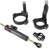 Yemanren-KK ZX-4RR Stabilizer Damping Kit For Kawasaki Ninja ZX4R ZX-4R SE Steering Damper Shock Absorbers 2024 2025 2026 Accessories (Carbon fiber pattern-A)