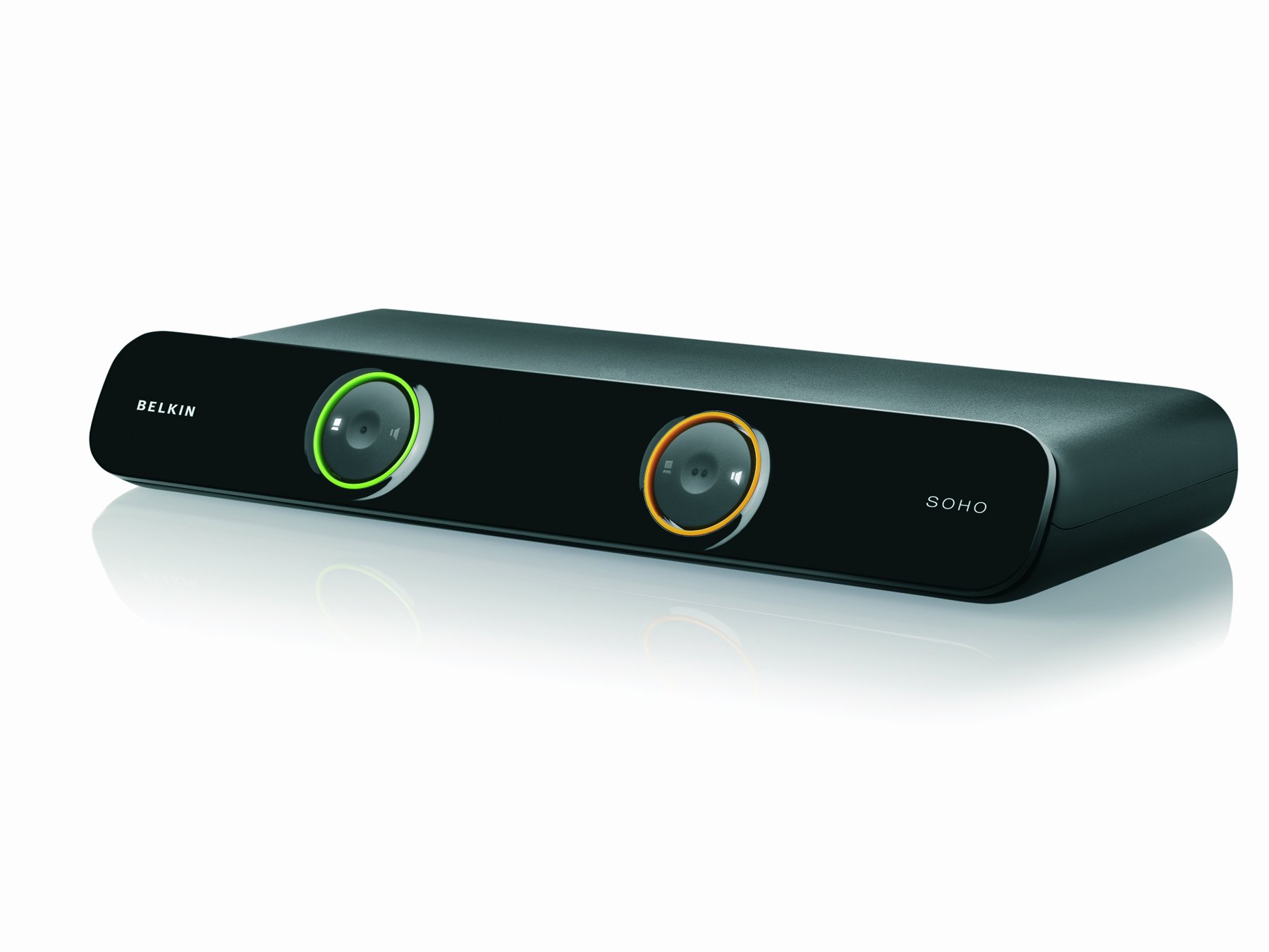 Belkin F1DS102Lea SOHO Series 2-Port USB/VGA KVM Switch with Audio and Built-In USB Hub, Cables Included