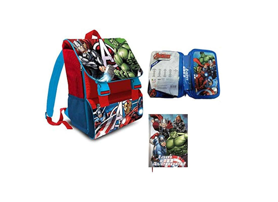 Zaino Scuola Estensibile Avengers Marvel Kit Completo Ombrello e Astuccio 3  ZIP Ingrosso24online Prezzi all'ingrosso b2b