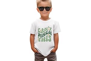 SANIXJOO Toddler Baby Can't Pinch This T-Shirts St Patrick's Day Clover Graphic Shirts Cute Summer Short Sleeve Clothes