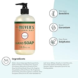 MRS. MEYER'S CLEAN DAY Hand Soap, Geranium, Made