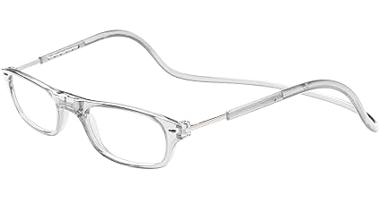 TBOC Lesebrille Lesehilfe für Herren und Damen – Dioptrien +1.00 Transparent Fassung Brillen mit Stärke Faltbare Einstellbare