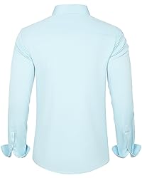 J.VER Men's Dress Shirts Solid Long Sleeve Stretch