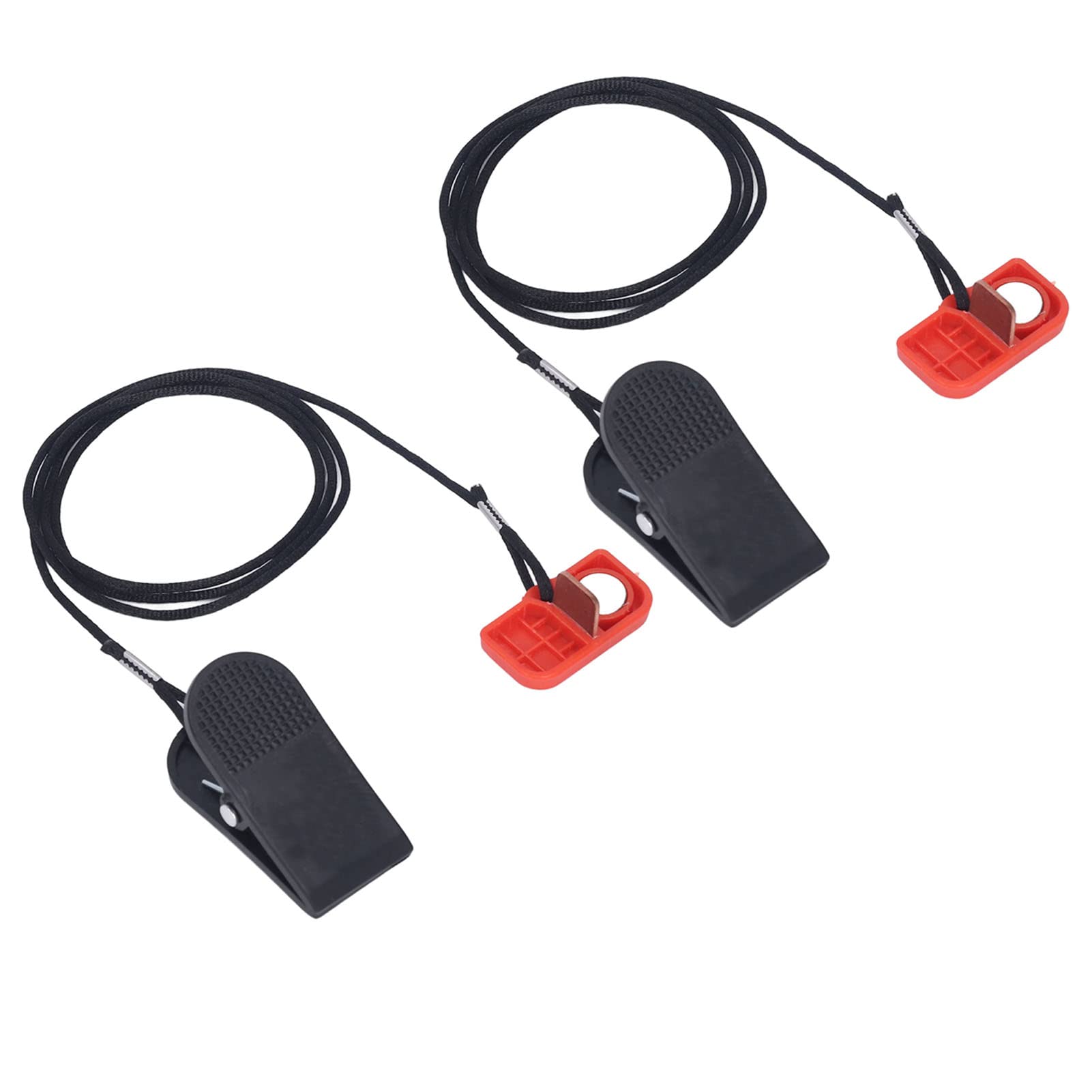 SPYMINNPOO 2PCS Treadmill Safety Key, Switch Emergency Stop Magnet Clip Security Lock Treadmill Start Key for All Nordic Track Proform Red Sports Equipment Combination Fitness Supplies