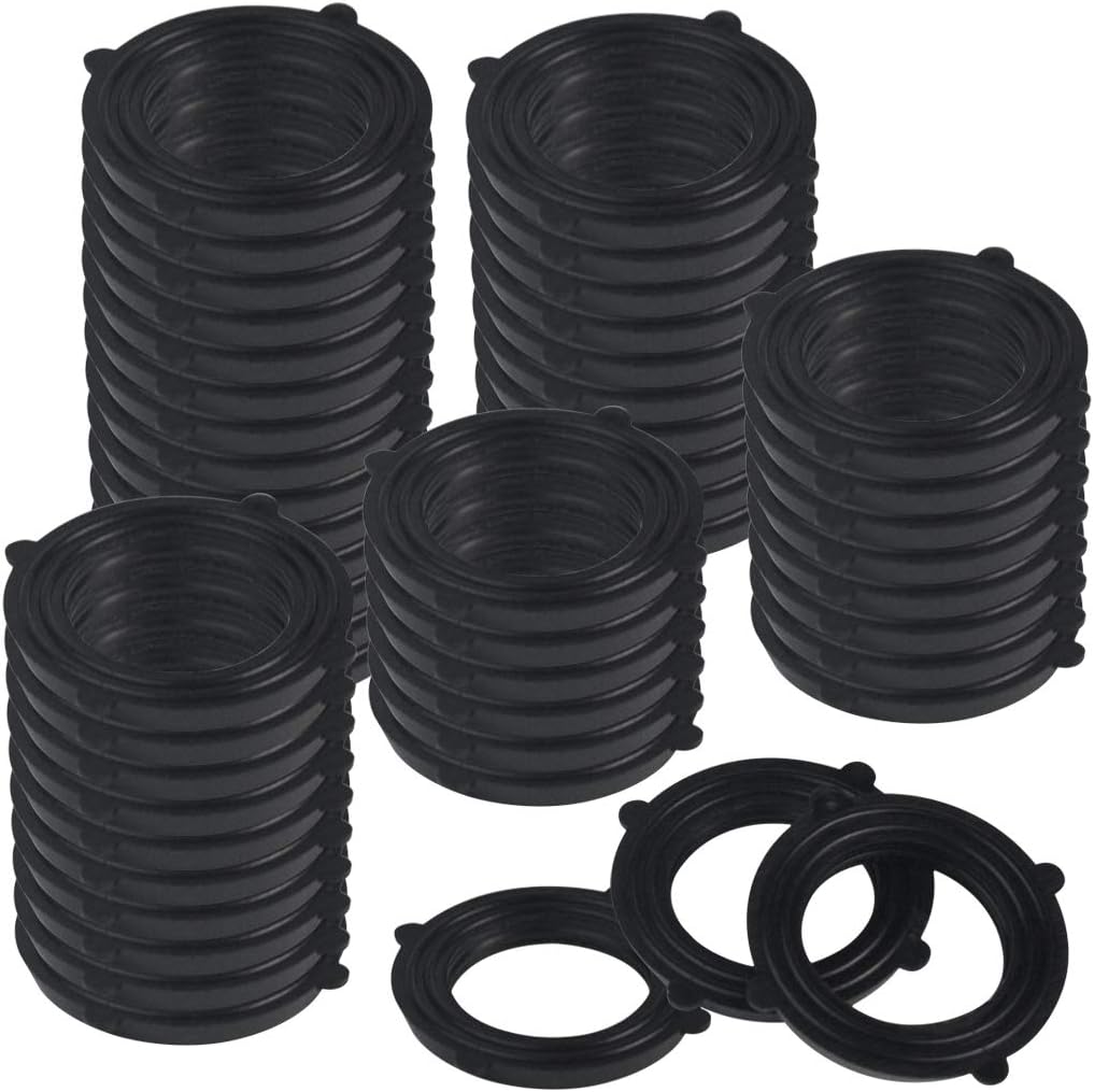 200Pcs Garden Hose Washer Rubber Washers Seals, Black