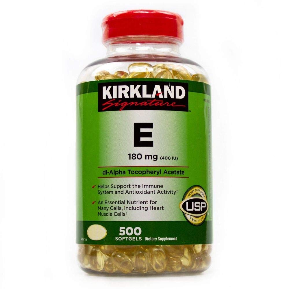 Kirkland Signature Vitamin E 400 I U Bottle 500 Softgels Buy Online In Japan At Desertcart Jp Productid