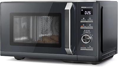Toshiba 25L 900W Microwave Oven - Morandi Grey, Inverter, Chef Defrost