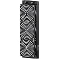 DIYhz 12 Pipe Aluminum 360mm CPU PC Laser Water Cooling Radiator - 120mm Fans, DC12V Black