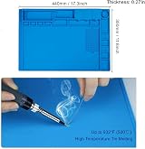 HPFIX Premium Heat Resistant Silicone Soldering Mat 17.3x11.8 Large Magnetic view 6