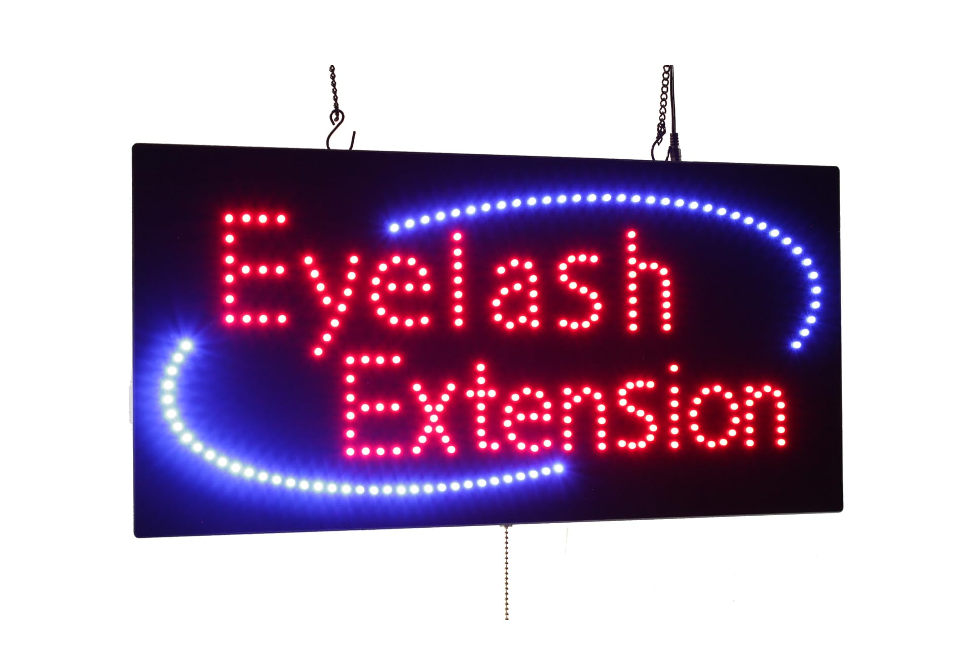 Eyelash Extension Sign, 24"x12", 60x30cm, TOPKING, LED, Neon, Florescent, Signage, Signboard, Display, Billboard, Screen, Grand Opening, Gift