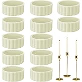 12Pcs Silicone Taper Candle Grippers Candle Hugger Gaskets, Upright Fitters Holders Small Accessories Protectors Elasticity Material for Wedding Festivals