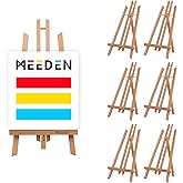 MEEDEN 6 Pack 20 Inch Art Beech Wooden Tabletop Easel for Sign Painting - Small Canvas Stand for Kids Adults