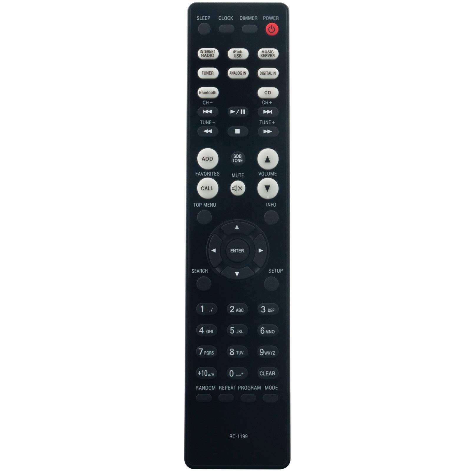 ALLIMITY RC-1199 Remote Control Replace for Denon NETWORK CD RECEIVER RCD-N9 RCDN9