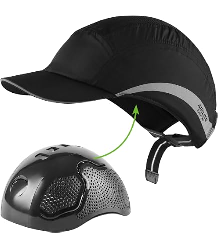 GREEN DEVIL Safety Bump Cap Super Lightweight Breathable Baseball Cap Style Head Protection Hard Hat for Men Women
