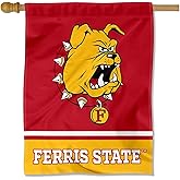 Ferris State Bulldogs Wordmark Logo House Flag Banner
