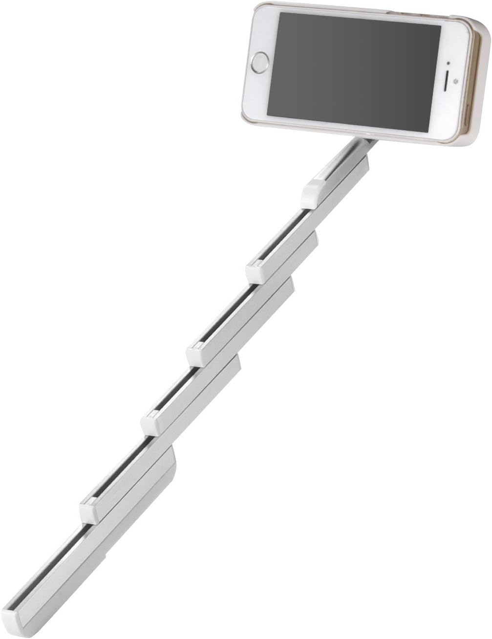 Funny Party Pat Box Selfie Stick for iphone 5 iphone 5se iphone 5s,iphone 5 Case with Bluetooth Selfie Stick,Aluminium Adjustable Lightweight Selfie Stick Phone Case White