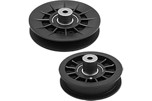 Anxingo 2 Pcs AM134501 AM134502 V Idler Pulley Set, Replacement for John Deere X300 X304 X310 X320 X324 X330 X340 X350 X354 X