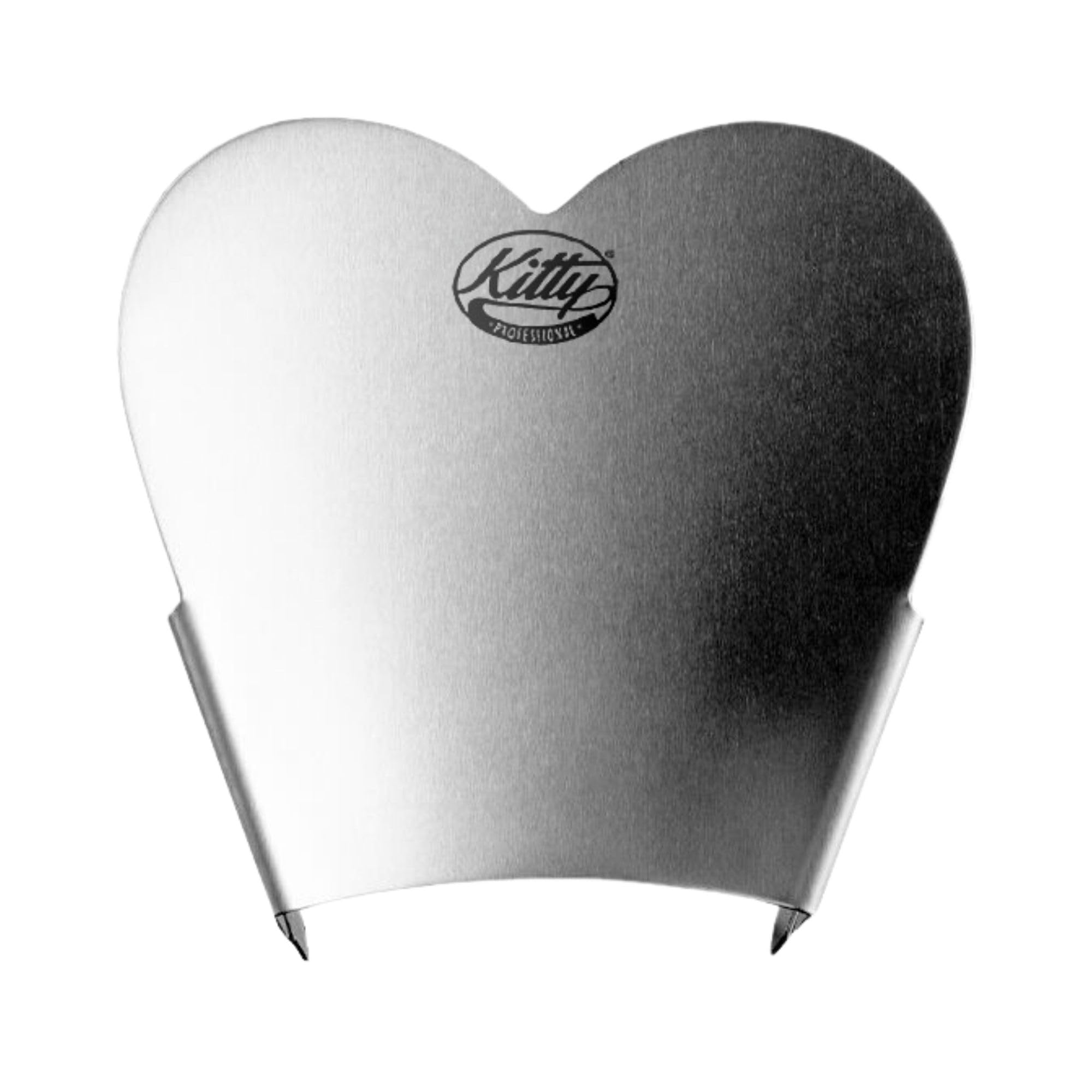Kitty Professional stainless steel heart-shaped Pouring Chute for stand mixer compatible with Kitchen Aid stainless steel mixing bowl - easy filling of ingredients
