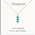 SmileBelle Turquoise Necklace for Women Western Jewelry as Mothers Day Gifts, Turquoise Jewelry as Birthday Gifts for Girls Crystal Necklace as Natural Stone Gifts, Turquoise Spiritual Gifts