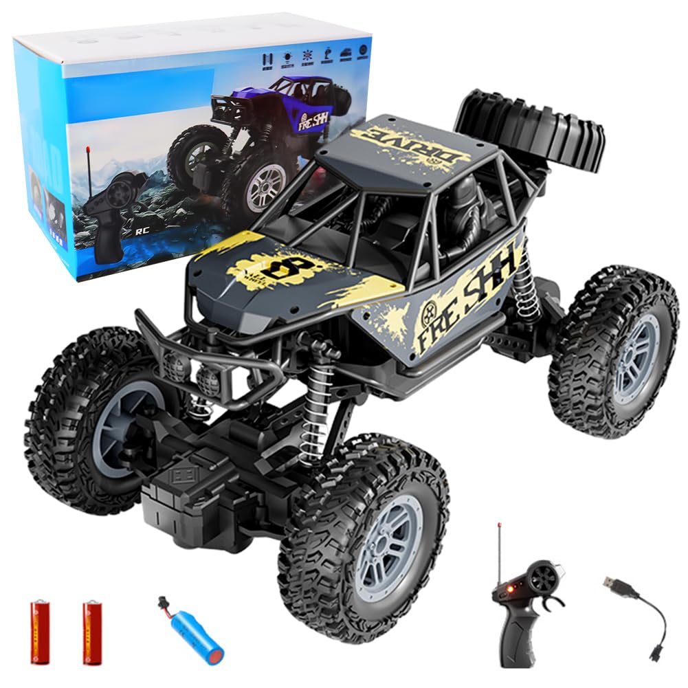 Remote Control Cars, RC Vehicle Off-Road Remote Control Vehicle RC Race Cars Truck High Speed Radio Controlled Car Alloy Racing Vehicles Gifts for Birthday Halloween Christmas (14 years and older)