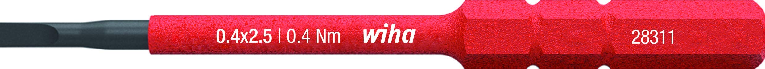 Wiha slimBit Electric 2,5 x 75 mm, Red, (283110025)