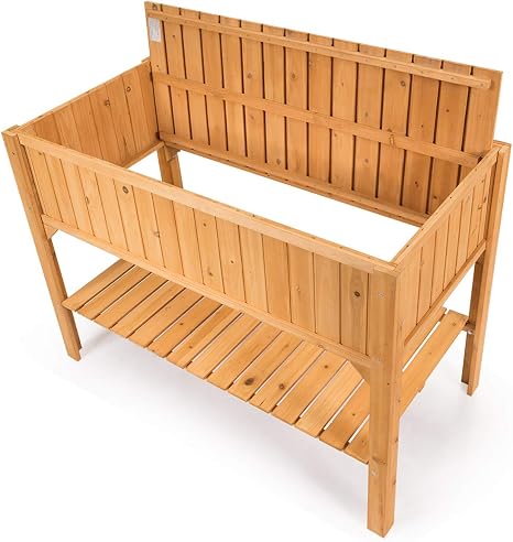 vengaconmigo Huerto Urbano Madera Mesa de Cultivo con Estante de ...