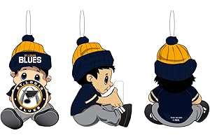 Team Sports America NHL St Louis Blues Remarkable Adorable Lil Fan Christmas Ornament - 2" Long x 2" Wide x 3" High