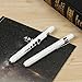 Kimilar 2 Pieces Nurse Penlight LED Medical Pen Light with Pupil Gauge for Nurses Students Doctors Stethoscope Healthcare with 4 Pieces Durable AAA Batteries, White Light