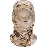 XY3545HS Camo Military Warm Balaclava for Winter Outdoors-Ski Mask,Hunting,Fishing,Motorcycle Windproof,Unisex,Elastic