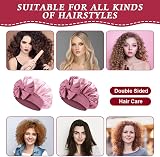 ACWOO Satin Bonnet Double-Sided Silk Hair Cap with Elastic Band view 6
