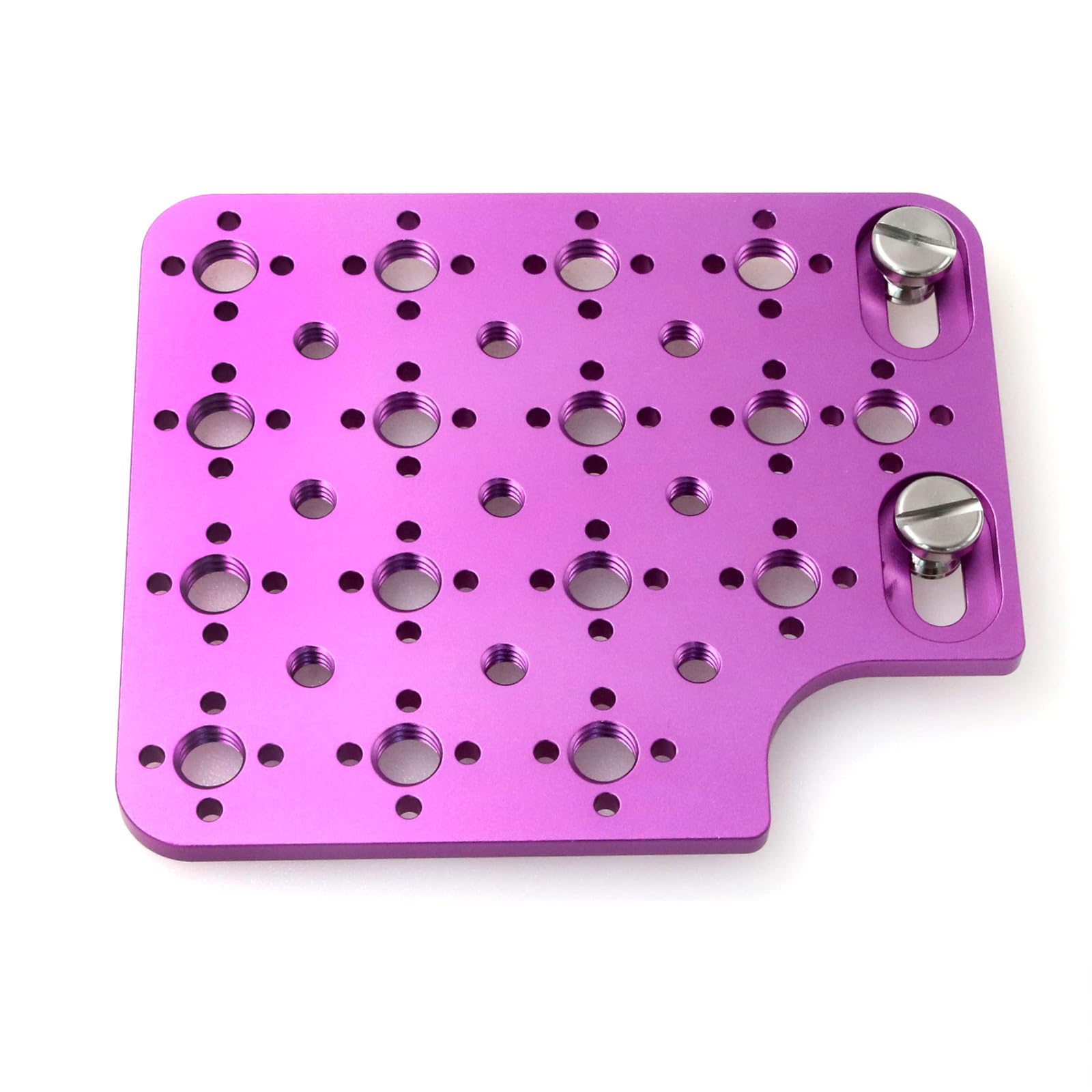 HangTon Camera Cheese Plate Side Mounting for ARRI ALEXA Mini LF Teradek Vaxis Rig Wireless Receiver Follow Focus Motor with 3/8" 1/4" Thread (Purple) — image 1