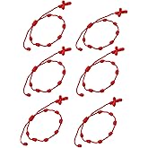 Tangseajiao 6 Pcs Red String Bracelet Adjustable Knot String Bracelets as Gift for Birthday Party Graduation New Year for girl boy