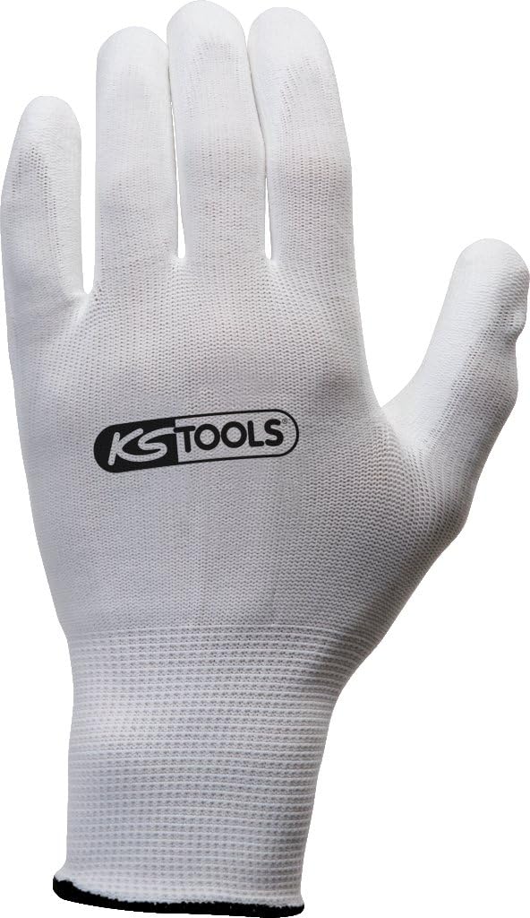 KS Tools 310.0455 Gloves Micro Fine - White (12 Pieces) XL - Image 4