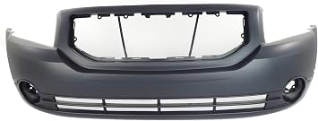 Amazon Com Front Bumper Cover Compatible With 2007 2012 Dodge Caliber Primed With Fog Light Holes Automotive