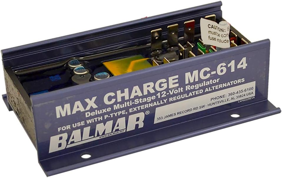 Max-Charge MC614 Voltage Regulator, 12V w/o Harness